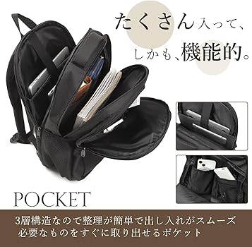 【色: ブラック】[GULNAHS] リュック バックパック ビジネスリュック Amazon.co.jp: [GULNAHS] リュック バックパック ビジネスリュック
