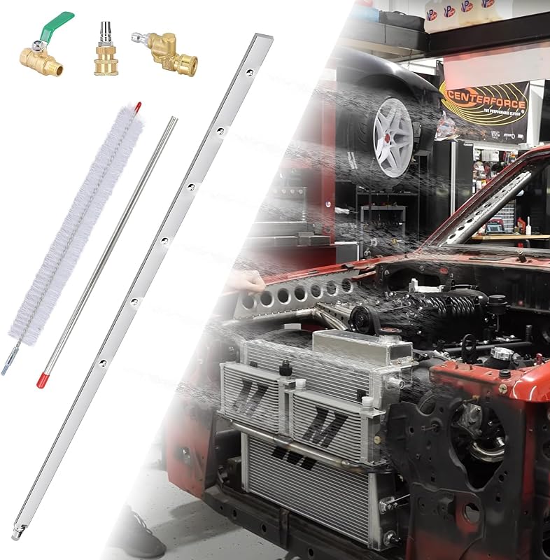 39" Radiator Cleaning Wand with Pipe Quick Connector, Car Truck RV Pressure Washer Wand, Radiator Flush & Cleaner Tool, Max 4500 PSI Pressure Washer