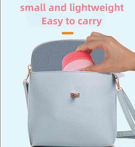 Miniatura 6 de Recipientes de silicona de tamaño de viaje con tapa, paquete de 3 + 1 contenedor portátil para maquillaje, frascos de cosméticos vacíos recargables