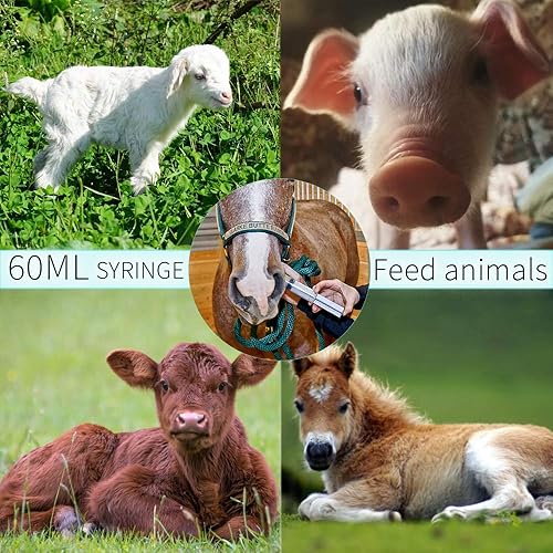 Miniatura 3 de Paquete de 4 jeringas grandes de 2.0 fl oz para líquido con tapa de punta, jeringas líquidas de plástico selladas individualmente estériles con