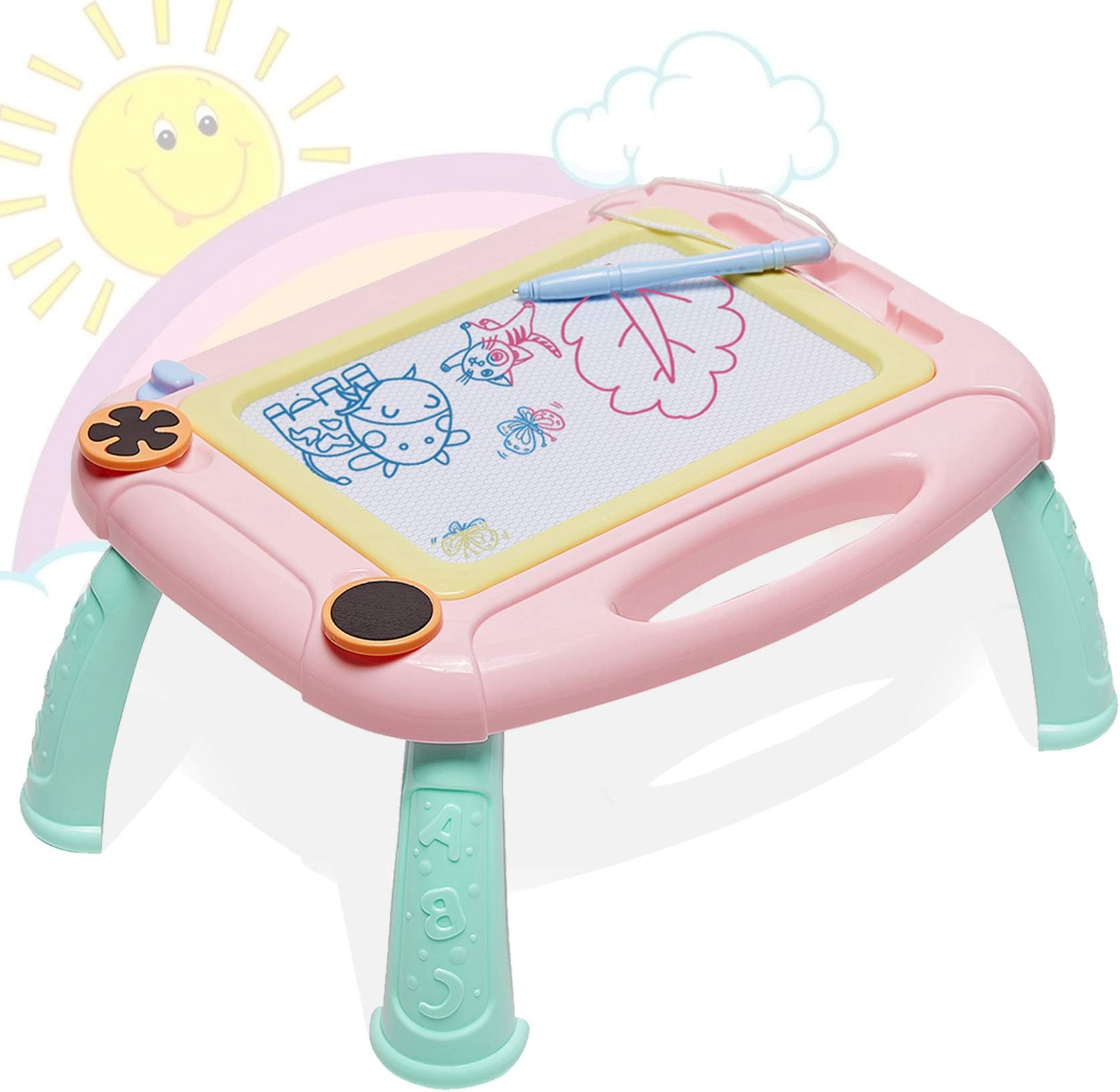HahaGift Toddler Toy for 1-2 Year Old Girls, Magnetic Drawing Board, Erasable Doodle Board for Kids,Toddler Baby Toys 18 Months to 3 Girls Boys