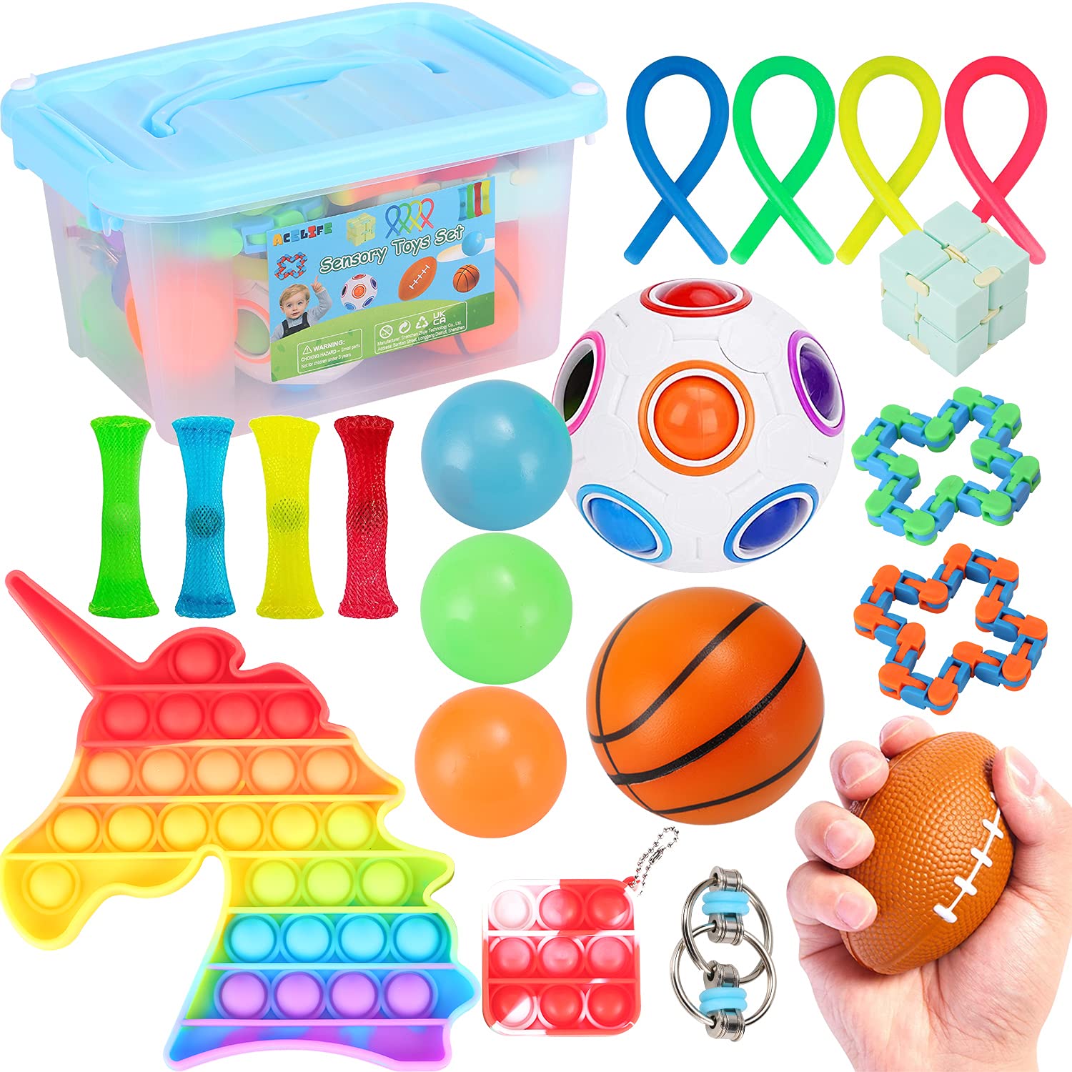 Buy AceLife Sensory Fidget Toys Set, Stress and AntiAnxiety Fidget Toy for Kids and Adults