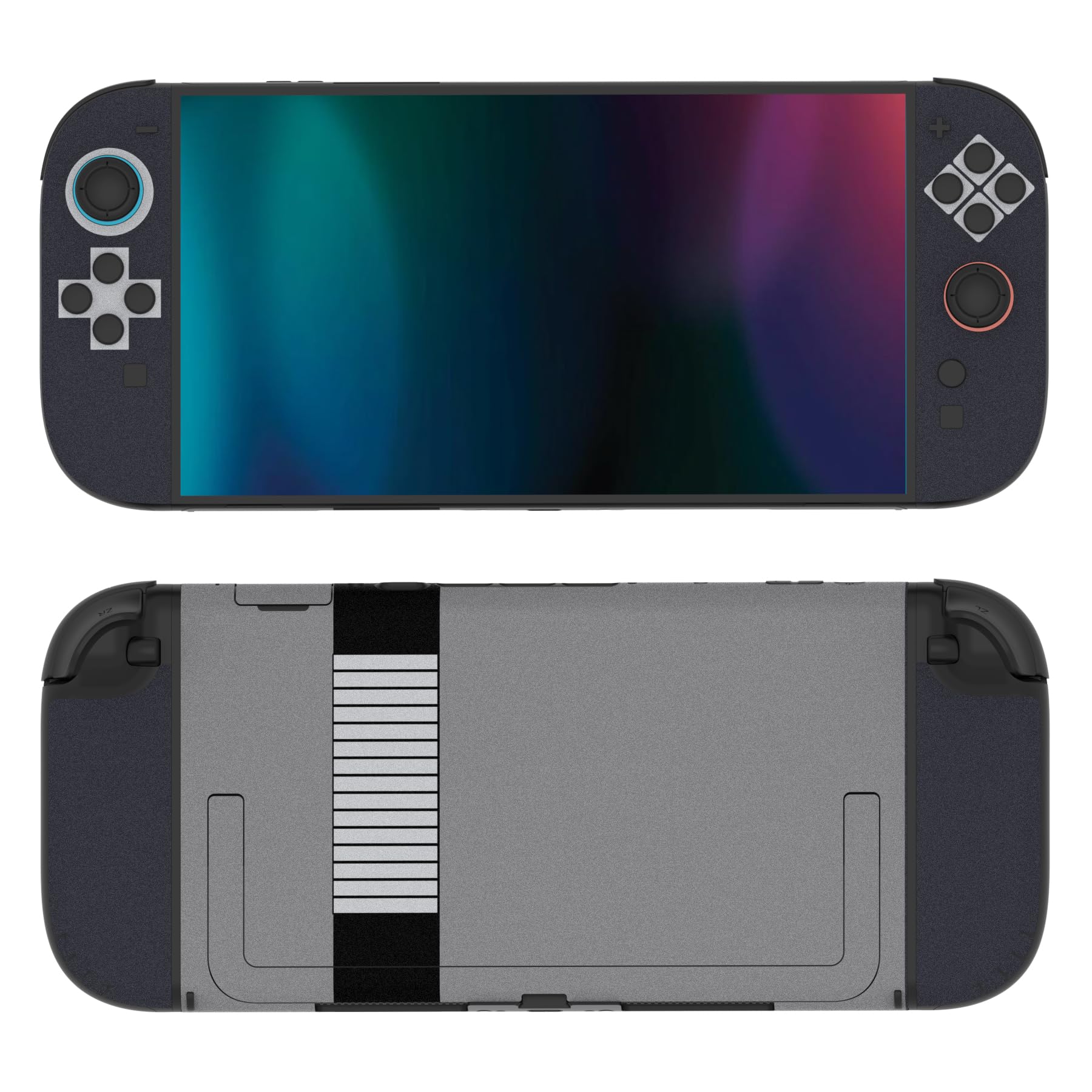 PlayVital for Nintendo Switch 2 Skin Full Set (2Pack) - Protective Vinyl Decal Stickers for Switch 2 Console, Controllers, Handle Grips & Dock | No Residue, Anti-Scratch - Classics NES Style - 5