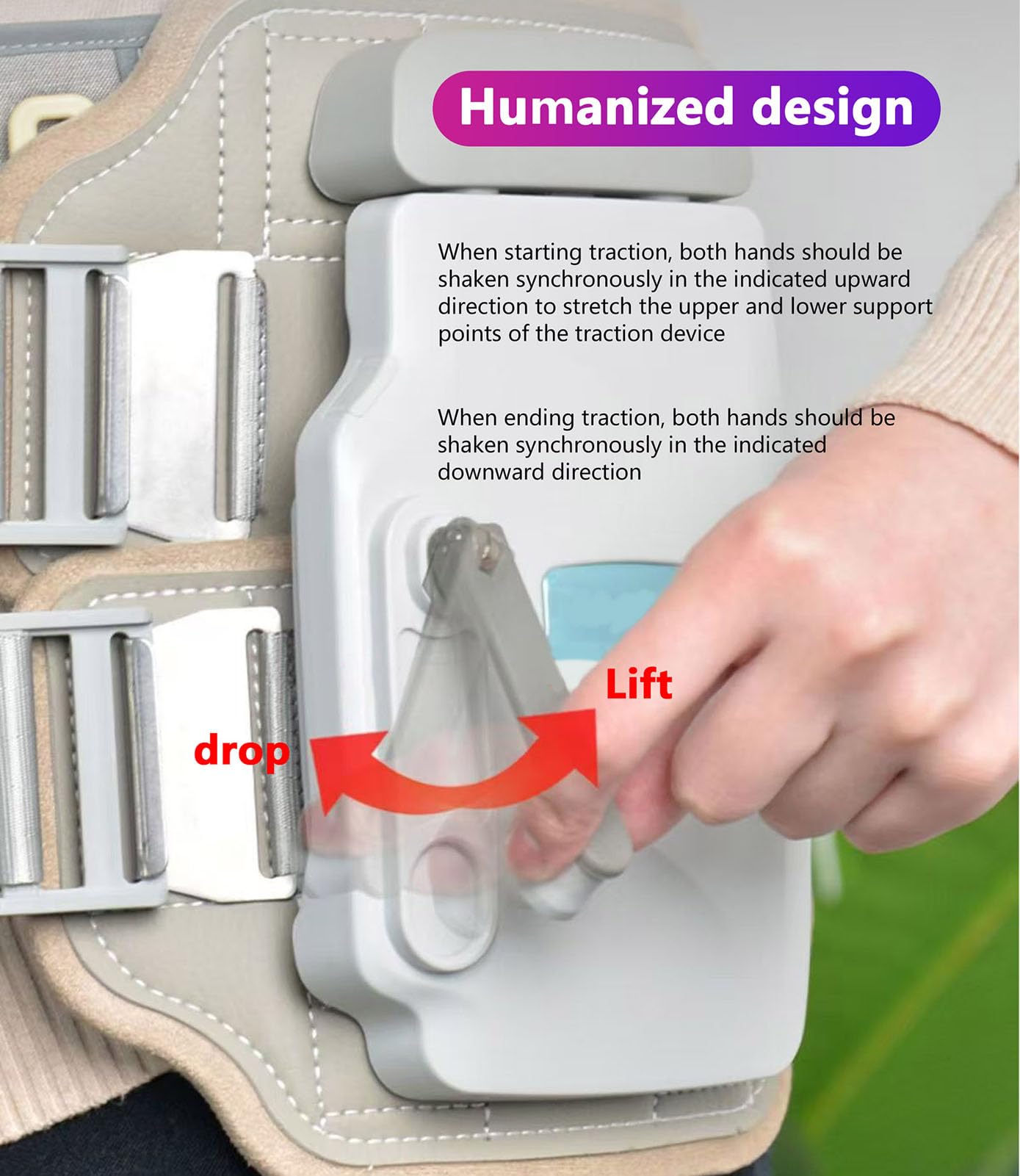 Soportes Lumbares, Dispositivo De Tracción Lumbar, Dispositivo para Aliviar El Dolor De Espalda con Hernia De Disco, Tirantes para Espalda, para Hombres Y Mujeres