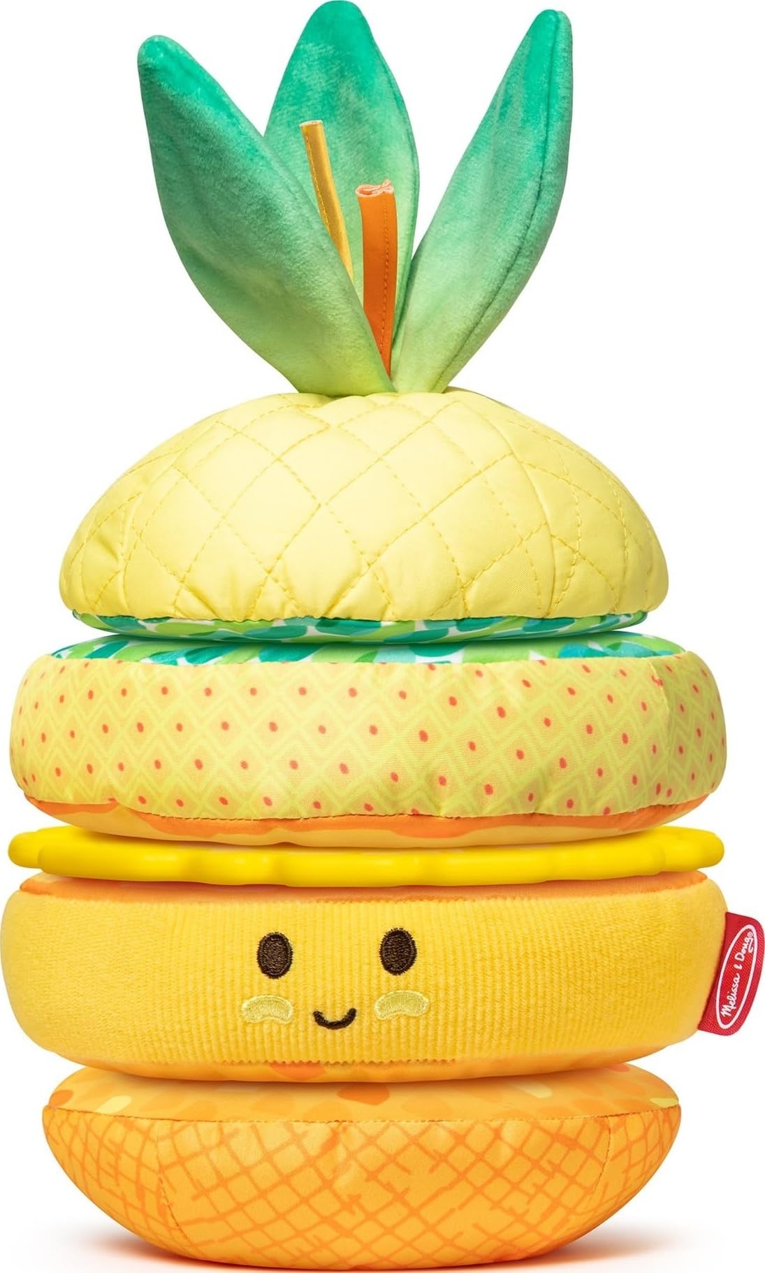 Melissa & Doug Pineapple Soft Stacker | Sensory Baby Toy for Early Learning | 6-12 Months