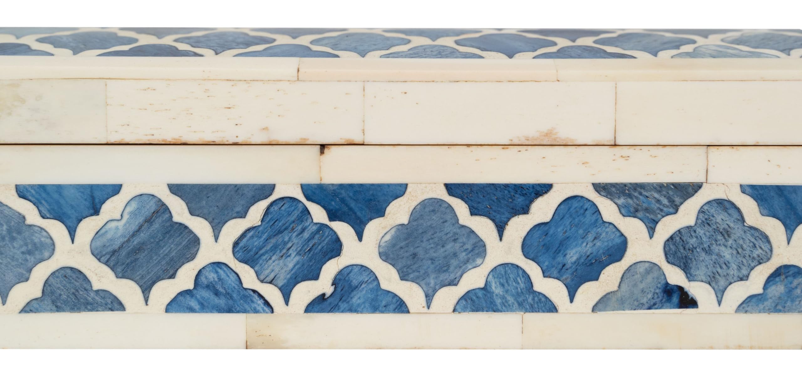 Biscottini Caja de madera y hueso 30 x 8 x 7 cm – Caja de recuerdos – Caja de madera decorada – Caja para objetos de madera