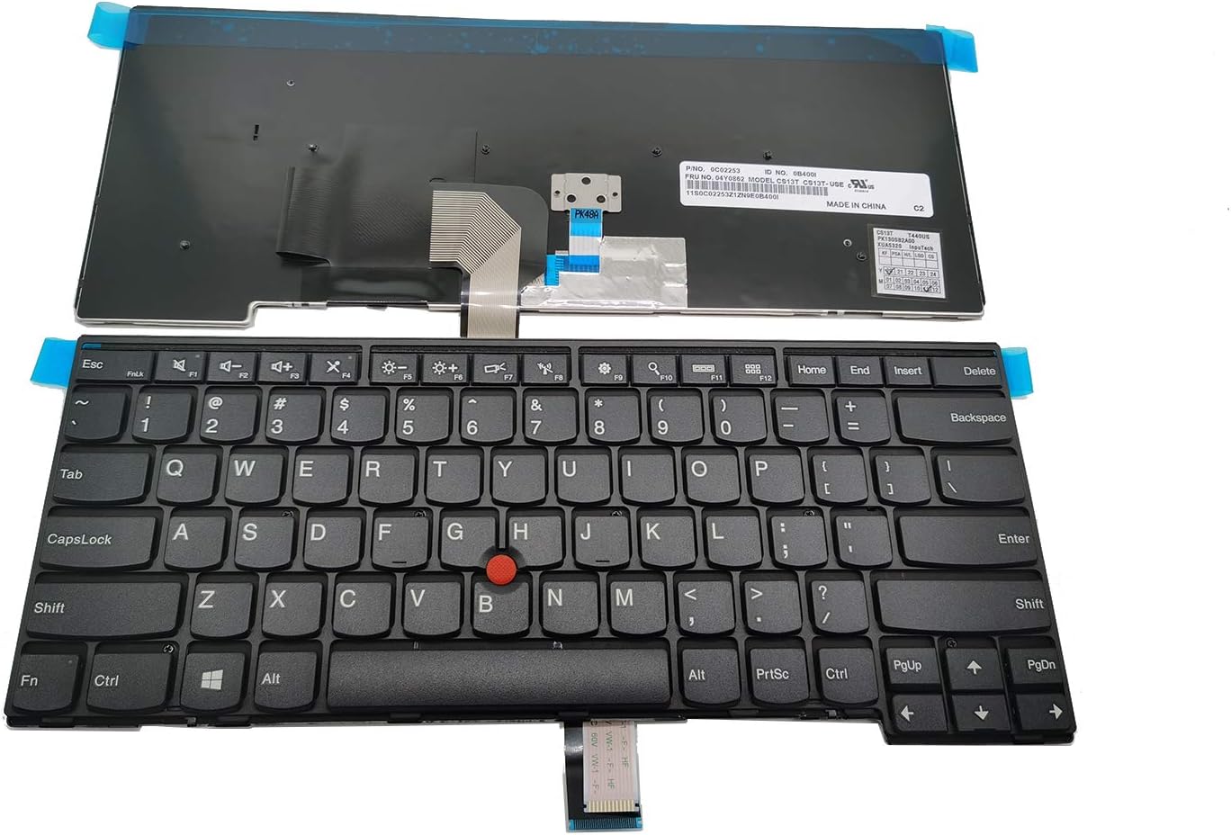 laika Replacement Non-Backlit Keyboard with Frame for Lenovo Thinkpad T431 T431S E431 T440 T440P T440S E440 L440 T450 T450S T460 T460P L450 T440E US Black Layout