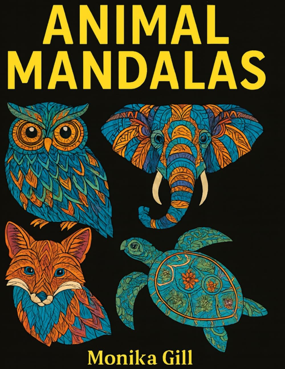 ANIMAL MANDALAS: A Relaxing Coloring Book for All Ages