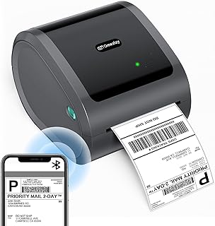Bluetooth Shipping Label Printer - D520BT Thermal Label Printer for Small Business, 4X6 Wireless Label Printer for Shipping Packages, Compatible with Amazon, USPS, Shopify