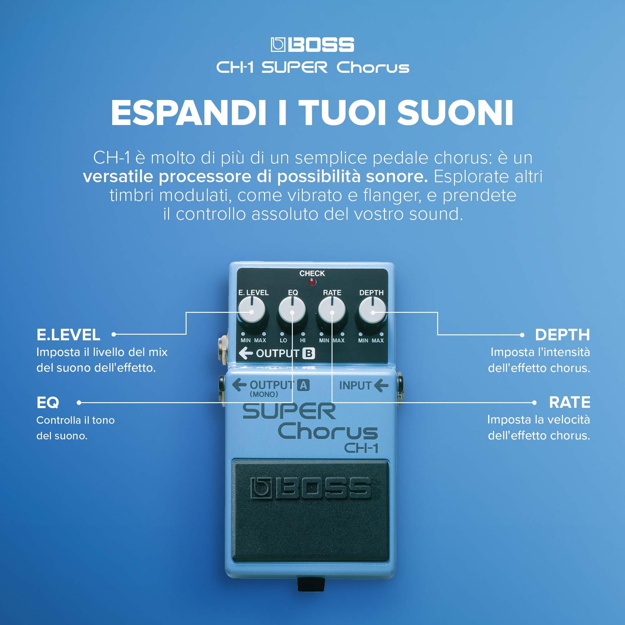 BOSS CH-1 Super Chorus Compact Pedal
