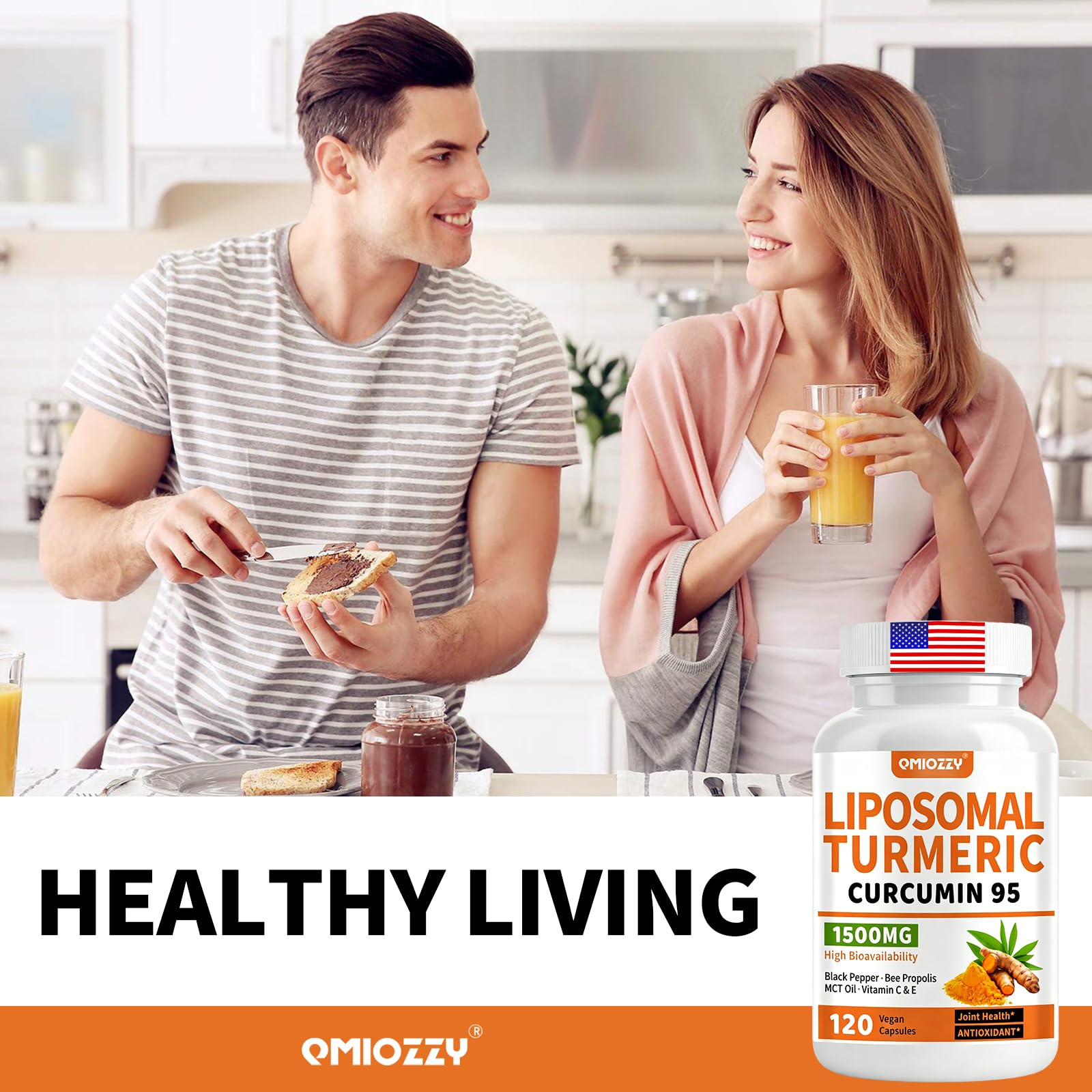 Turmeric Curcumin 95 Supplement with Black Pepper — Amazon image 6