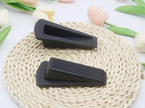 Miniatura 5 de ZHFMILY MS179 - Topes de puerta de goma para la parte inferior de la puerta, topes de puerta de goma, resistentes y apilables para piso, MS179