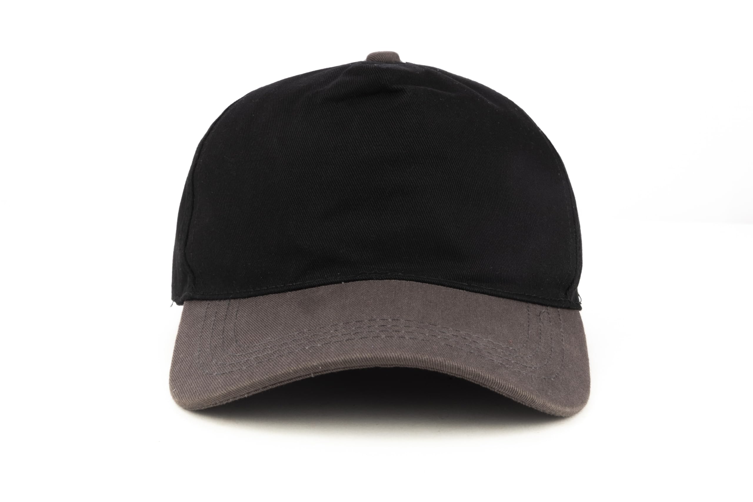 PrimeBox Head Caps for Men Unisex Mens Caps with Adjustable Strap in Summer for Men Caps All Sports Cap for Girls caps Gym Cap Sports Caps for Men Pack of 1 (Black 5Panel DC Darkgrey) 2