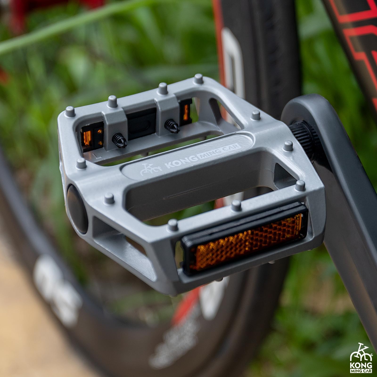 Ahaimy Pédales Vélo 9/16" Antidérapantes - Plate-Forme Large Pour VTT, Vélo Électrique, Route Et Trekking - Noir