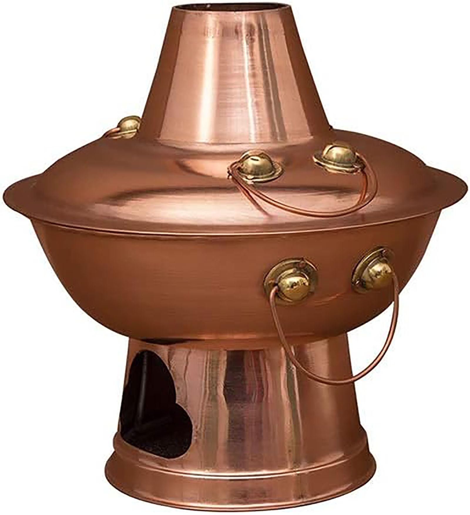 Hot pot cuivre traditionnel chinois objet d'art de table en bronze