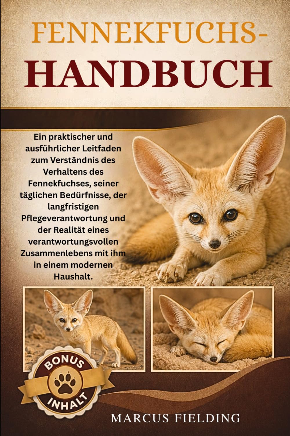 FENNEKFUCHS-HANDBUCH: Ein praktischer und ausführlicher Leitfaden zum Verständnis des Verhaltens des Fennekfuchses, seiner täglichen Bedürfnisse, der ... Zusammenlebens mit ihm in
