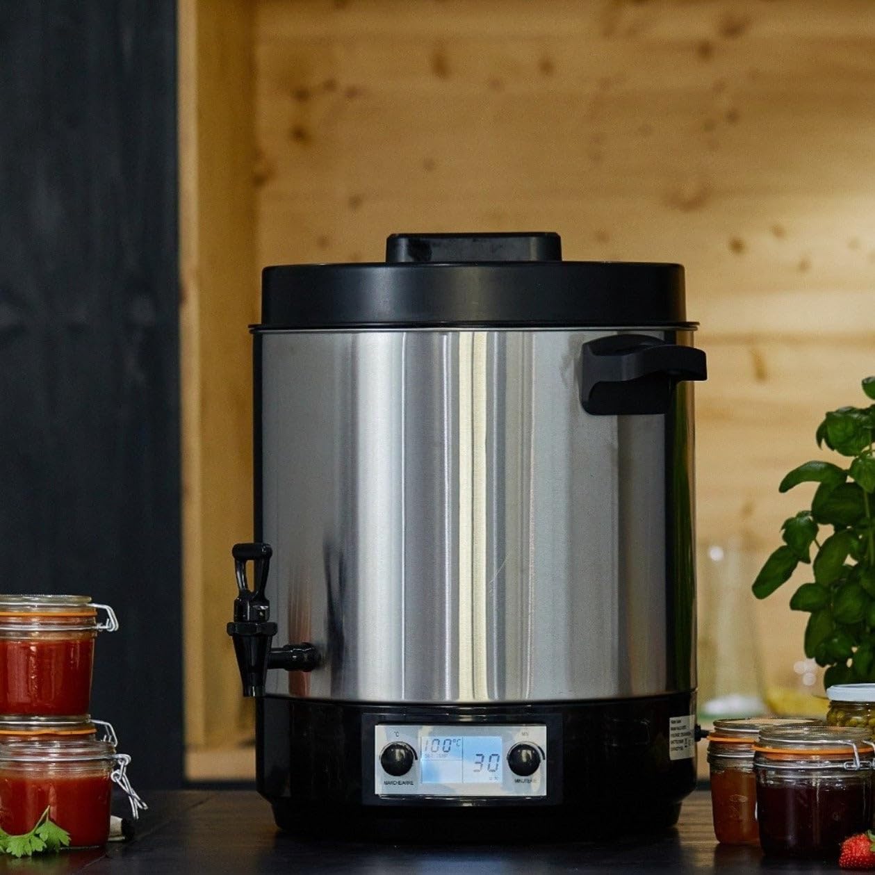 Stérilisateur Électrique Avec Robinet Et Minuteur 31l 2100w Écran Lcd - BAT-ZJ28E