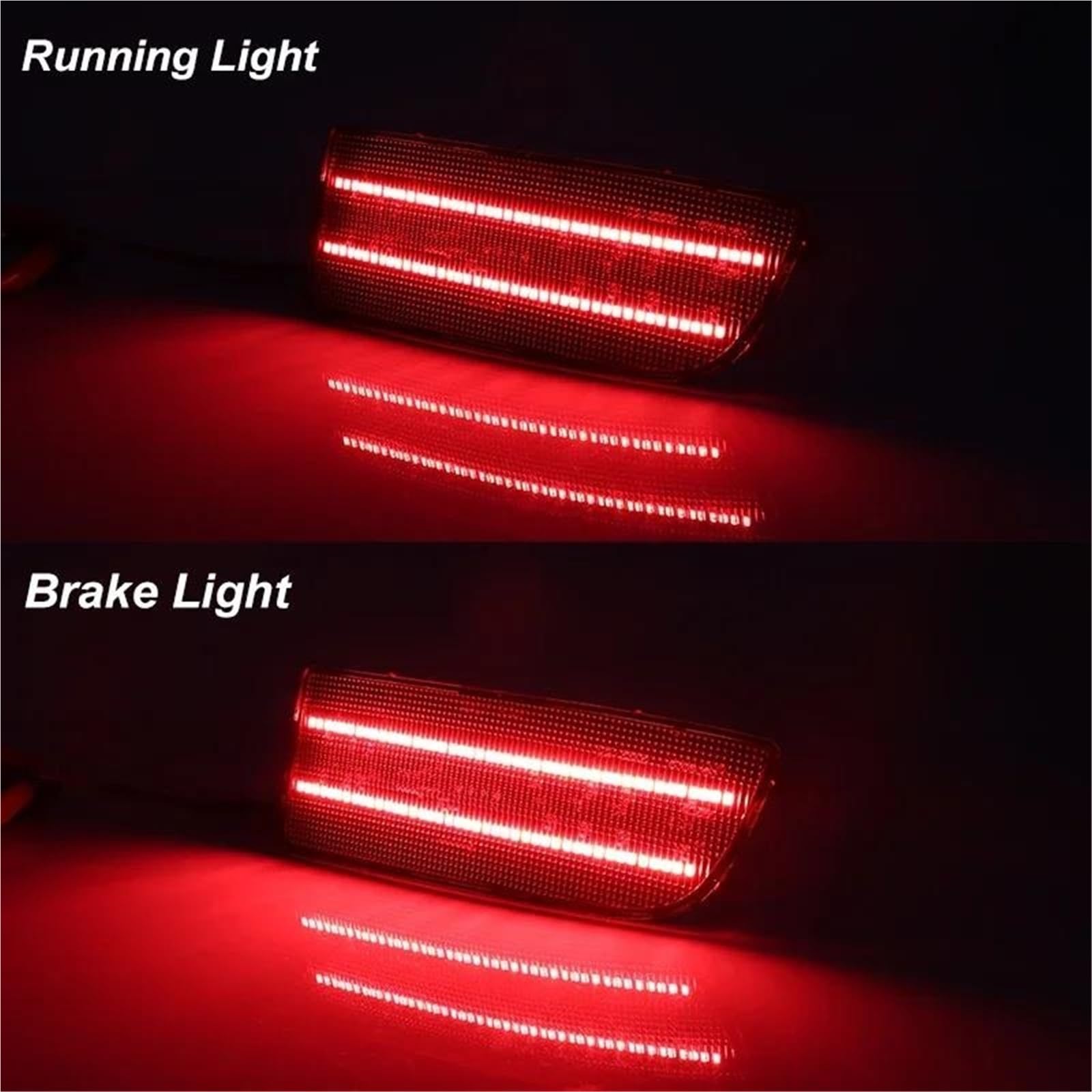 Luz Marcadora Lateral Para VW Para Crafter (2E) Reflector De Parachoques Trasero Luz Trasera/luces De Señal De Giro De Freno Y Faros Antiniebla Traseros 2006-2017(Red Lens)
