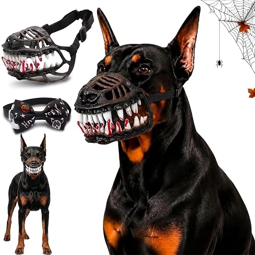 Bozal para Perros con diseño de Dientes aterradores: bozal de Monstruo Aterrador