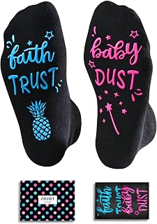 Zmart Pregnancy Socks for Expecting Moms - Mother's Day Gift for New Moms, IVF Socks for Her