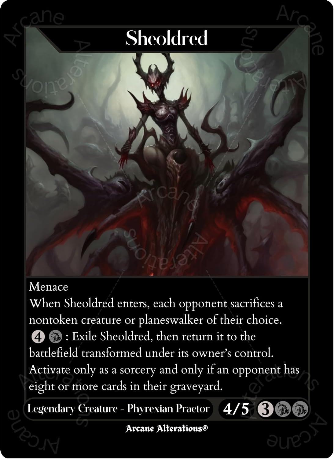 Sheoldred - Altered Art Custom Proxy Cards