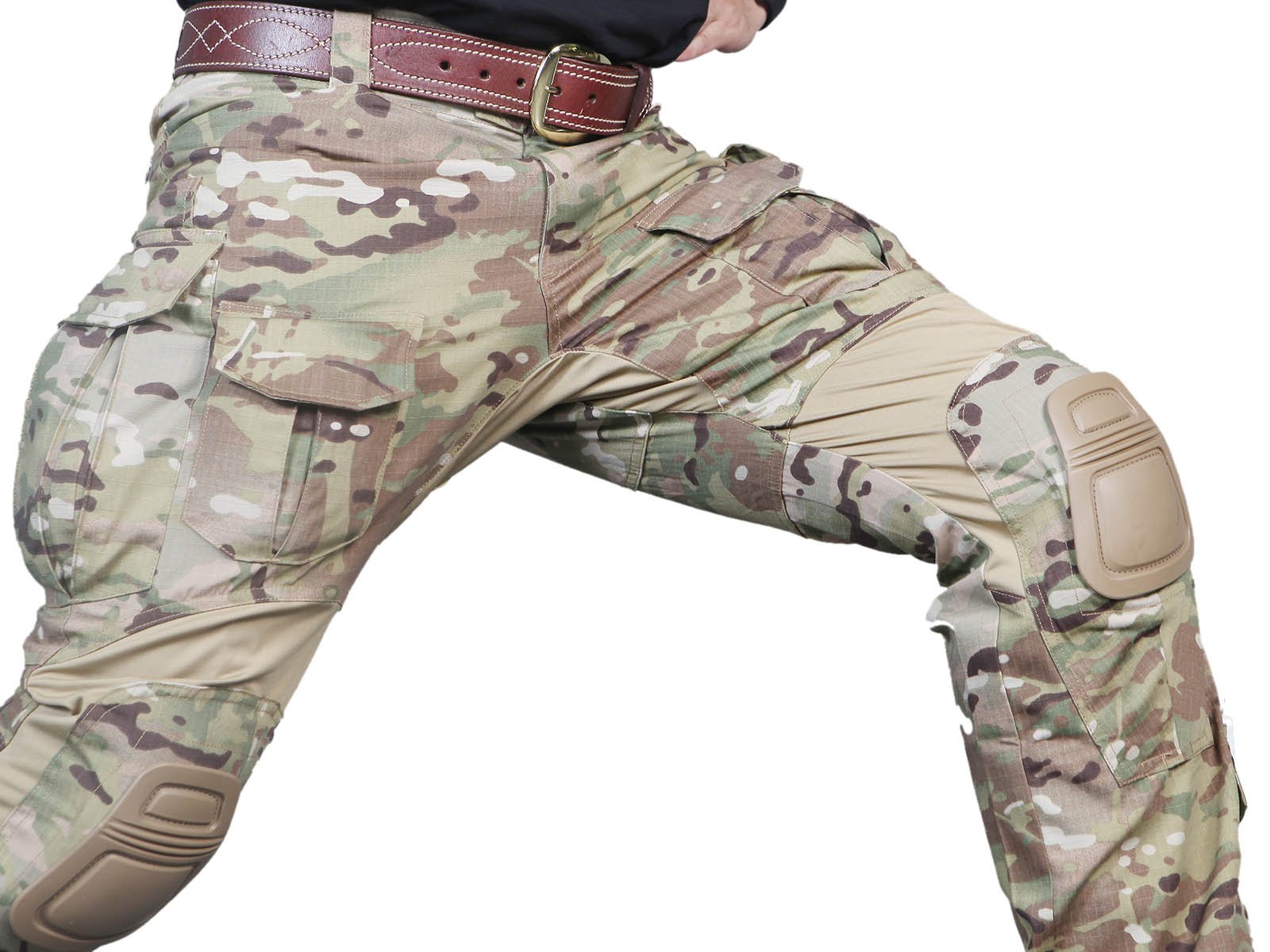 Homme Tenues de Combat Pantalon Militaire Paintball Gen3 Tactique Pantalon et Genouillères Multicam MC