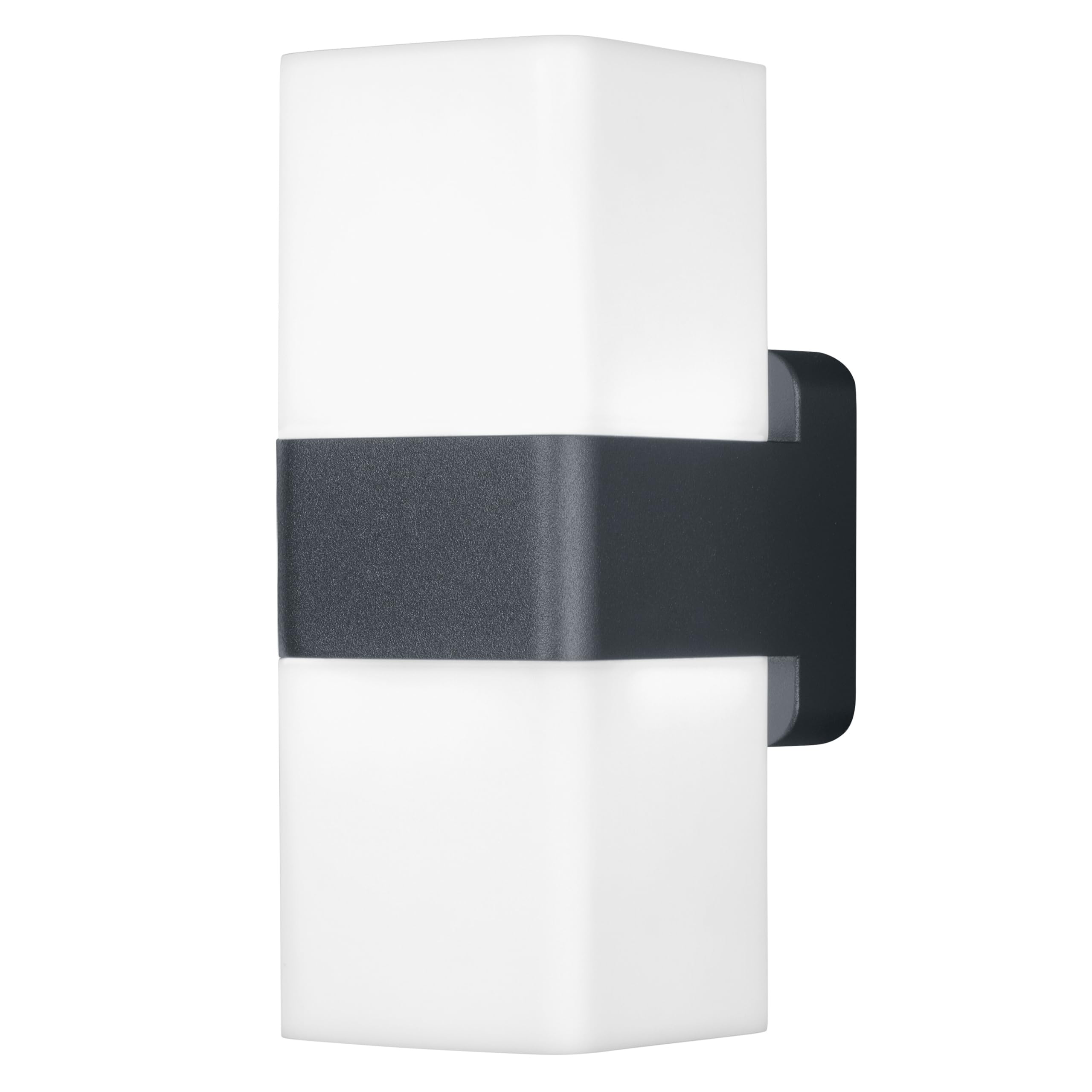 Osram SMART+ WiFi Cube Up/Down LED Wandleuchte Dunkelgrau, 14W, 950lm, RGB+W 3000K, WiFi, Alexa, IP44 Außen