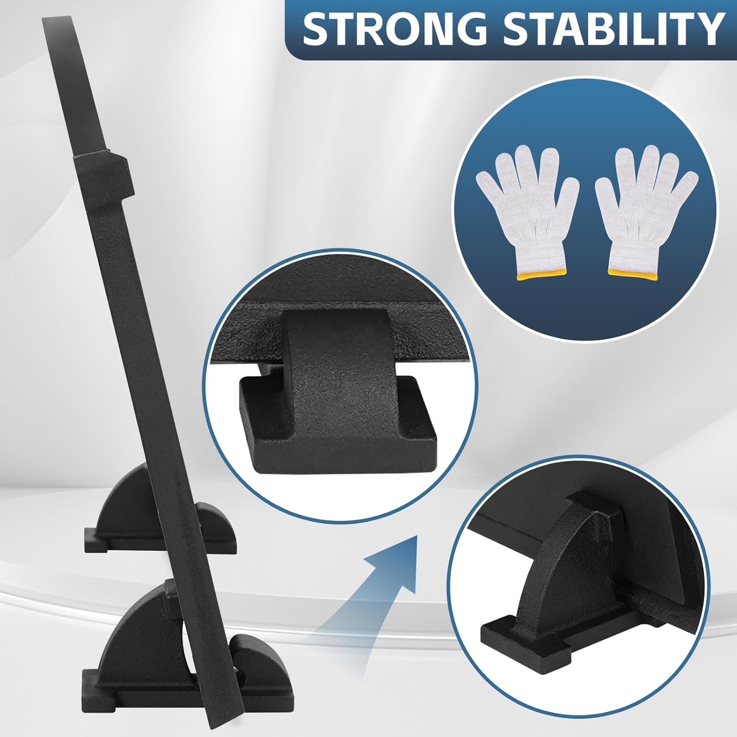 G GOOD GAIN Fireplace Back Plates - Firebacks for Fireplace 20 inch with Feet | Cast Iron Fireplace Heat Deflector Wall Protection | Fire Backs for Kitchen Backsplash Decorative Lion Design