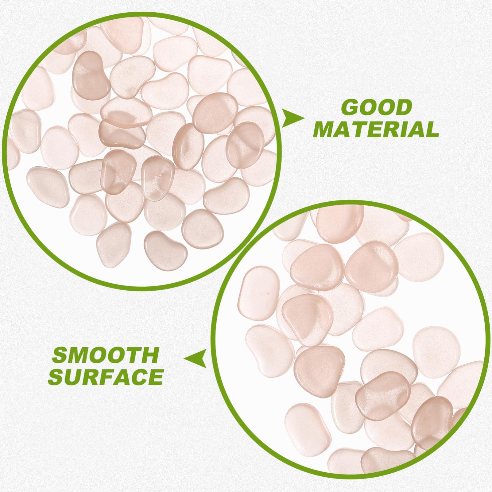 POPETPOP 500kawałki Kamienie Akwarystyczne Compact Pebbles Do Akwarium Dekoracyjne Kamienie Do Stawów Naturalne Żwirki Akwarium