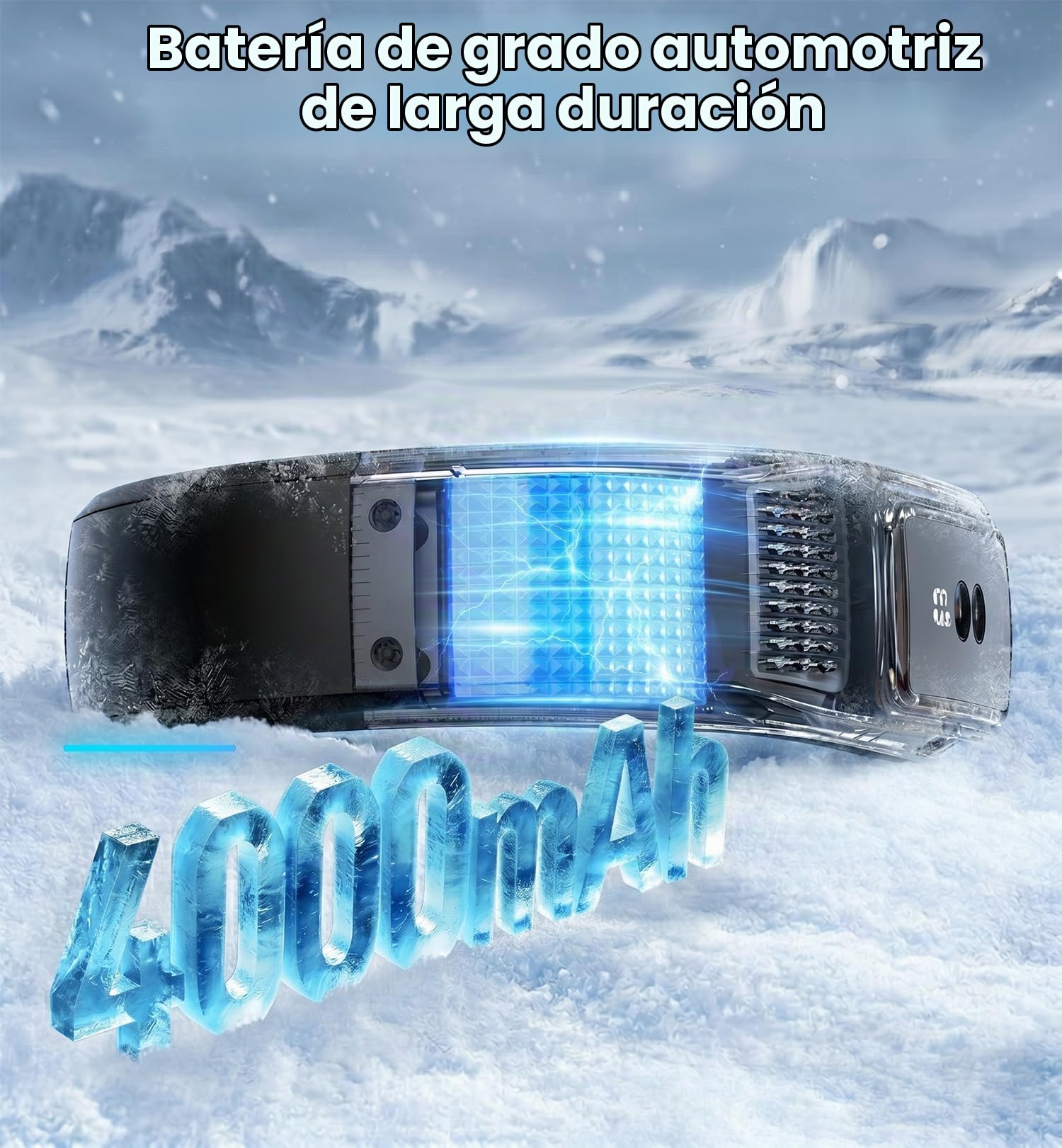 Ventilador de Cuello Portatil con 2 Hielo Placas de Refrigeración, Ventilador Cuello Silencioso Aire Acondicionado Portátil, 4000mAh USB Recargable,Portable Neck Fan Regalos para Oficina Viaje Mujere