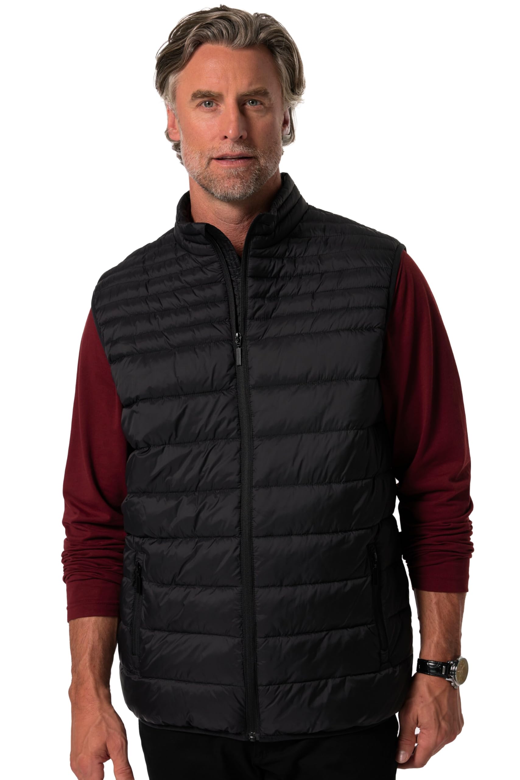 Boston Park Herren große Größen Übergrößen Menswear L-8XL Steppweste, Stehkragen 831583