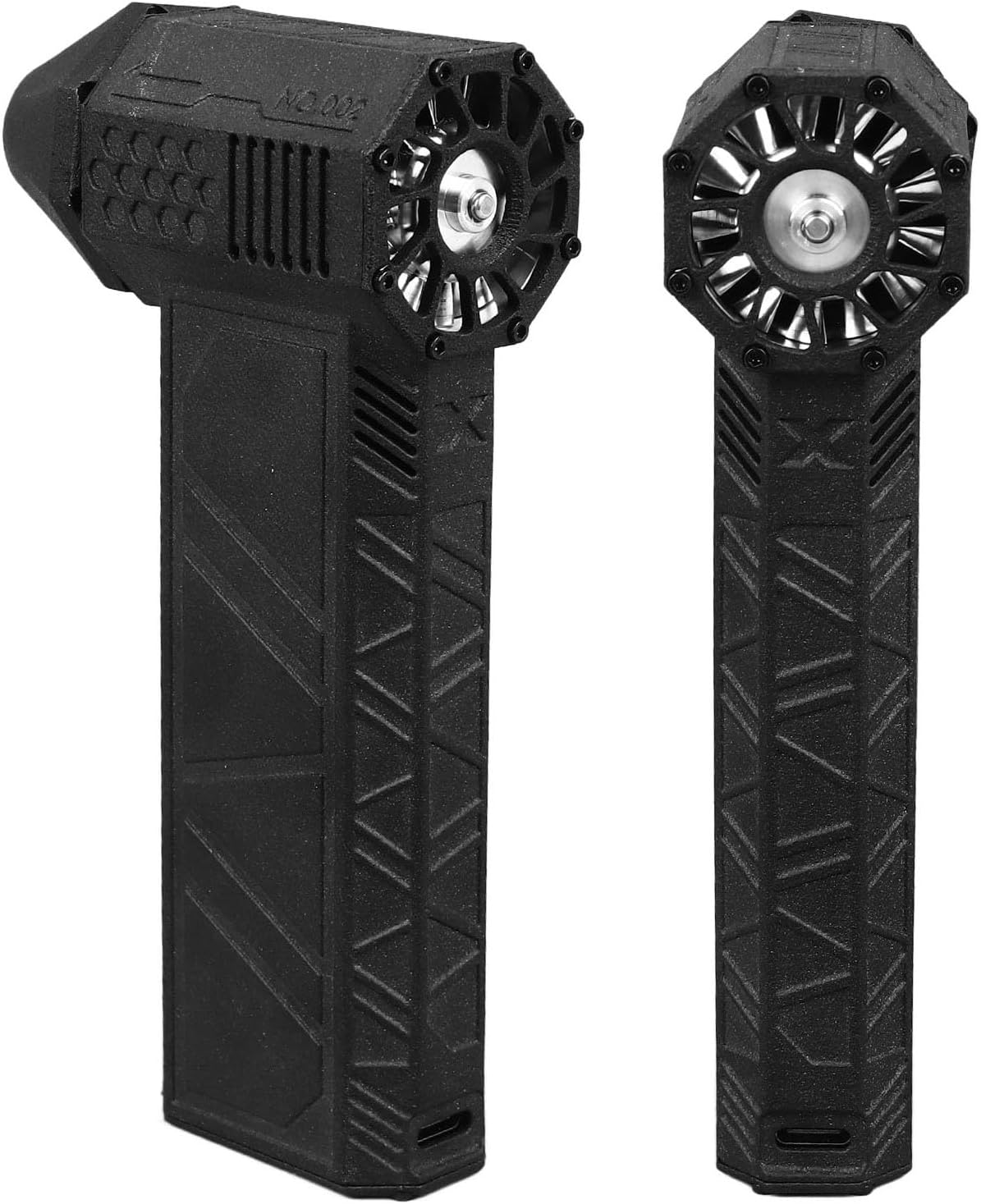 BROLEO Air Blower Super Jet Fan, 150000 RPM, Mini Powerful Turbo Powered Cordless Blower, for Car, Cleaning, Camping, 17.7x49.6in, Black, Handheld blower