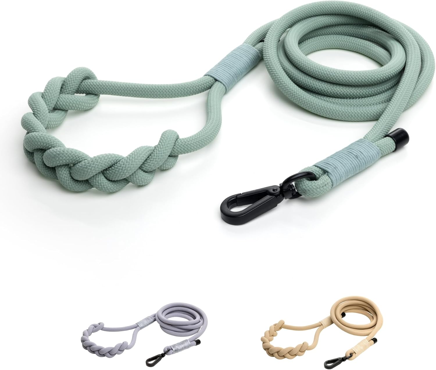 2026 New Edition, Fei & Eve Hand-Braided Dog Leash – Artisan Crafted with Premium SP Cotton & Comfort Grip – Heavy Duty Leash for All Dogs – The Thoughtful Gift for Dog Lovers, 4FT, Green