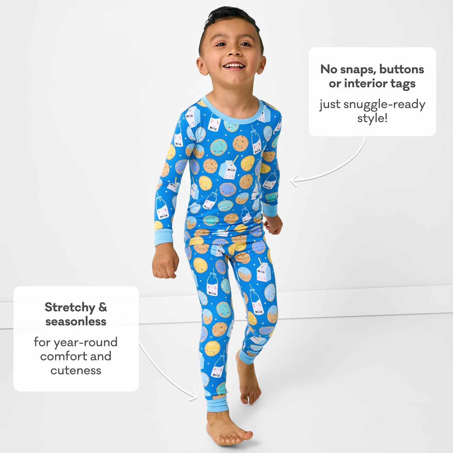 Little Sleepies Two-Piece Pajama Set for Boys & Girls, Soft Viscose from Bamboo Toddler Pajamas for Kids, Family Matching PJs - Image 7