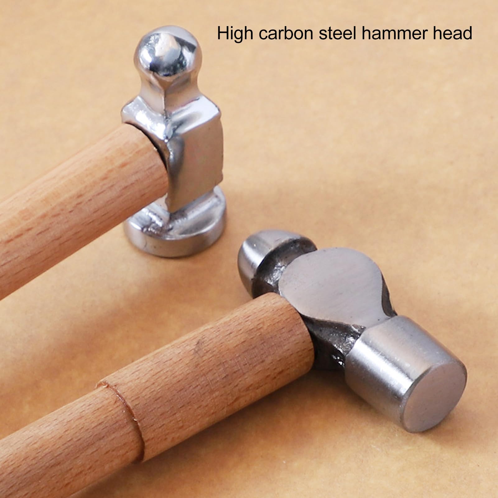 Mini martello americano fatto a mano grande testa manico in legno oro martello lucidatura testa rotonda martello multifunzionale high-end martello oro strumento
