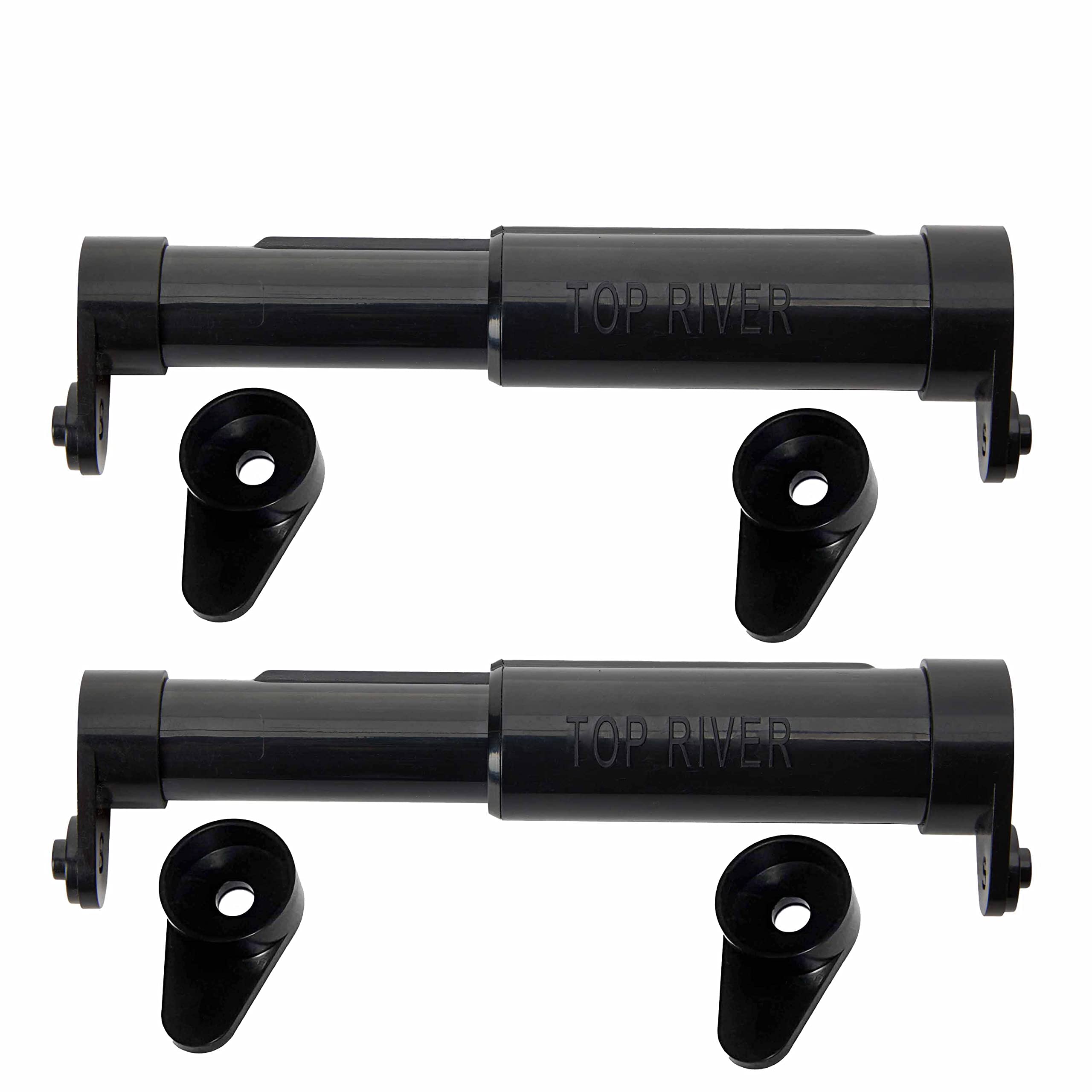 Toilet Paper Holder with Extender Adaptor, Fit Double Rolls and Triple Rolls, Multipurpose Toilet Paper Holder,Black (Set of 2) — Amazon image 2