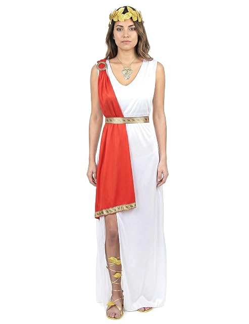 Foto 5 de 7 de DEGUISE TOI Disfraz de diosa romana toga roja para mujer - XL