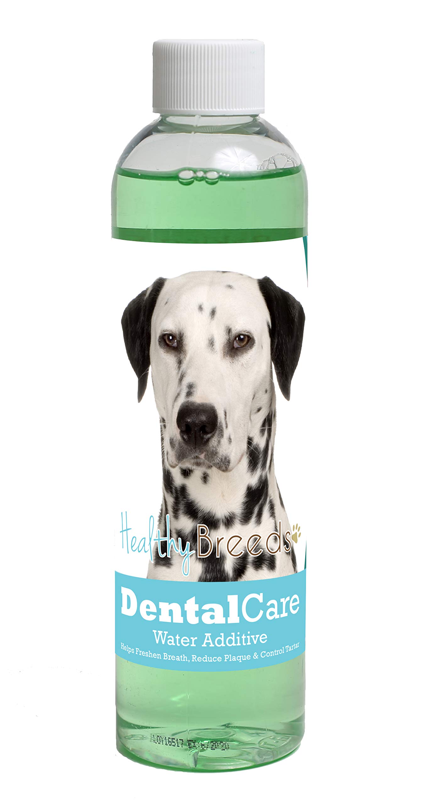 Healthy Breeds Dog Dental Care Water Additive for Dalmatian - Helps Freshen Breath, Reduce Plaque &amp; Control Tartar - Mint Flavor - 8 oz