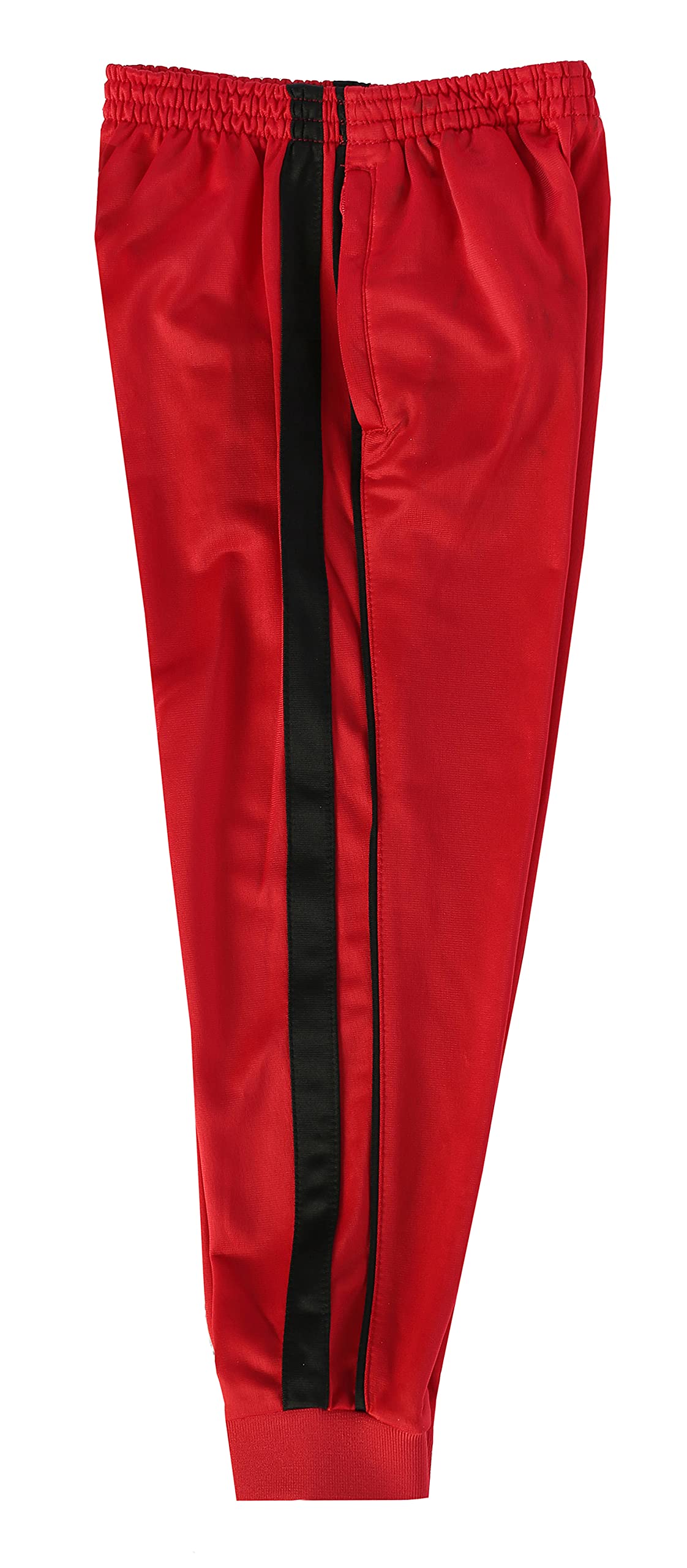 Gioberti Kids and Boys Athletic Track Jogger Pants - with Ribbed Cuff Leg, Red, Size 10
