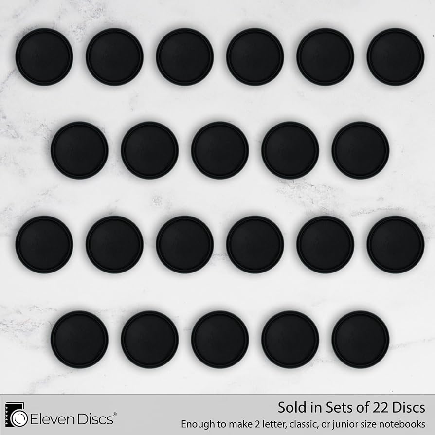 Amazon.com : Eleven Discs 1-Inch Black Plastic Discbound