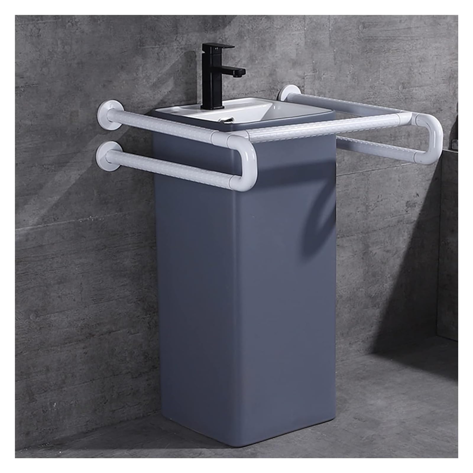 Uchwyt łazienkowy Poręcz łazienkowa Uchwyty toaletowe dla osób starszych, poręcze do zlewu, dla seniorów, osób niepełnosprawnych i niepełnosprawnych, domy opieki / bary/dom/hotele (białe)