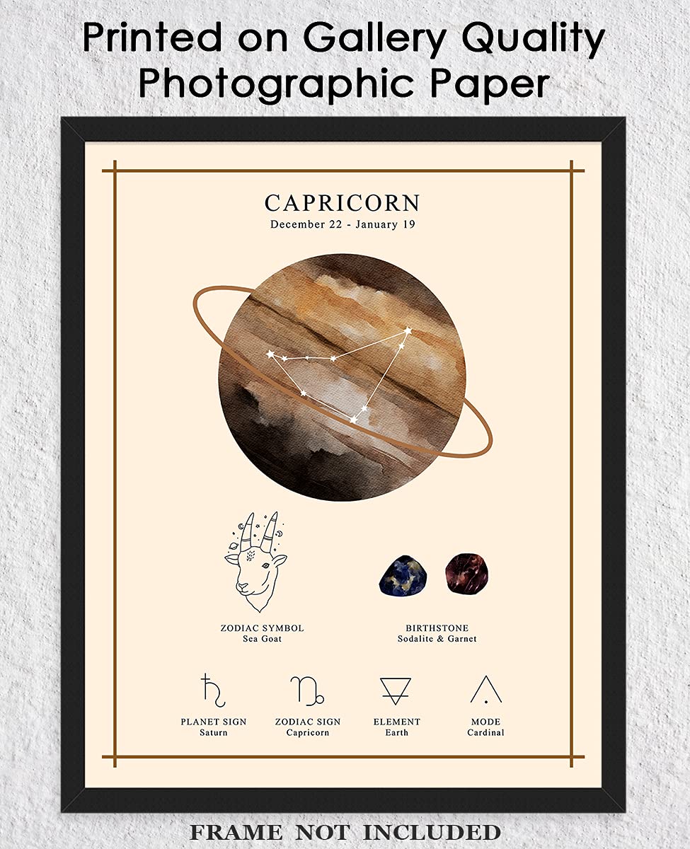 Amazon.com: Buzz Unplugged Capricorn Zodiac Astrology Poster
