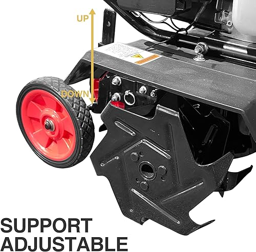 Miniatura 2 de GardenTrax - Cultivador multifunción de 40 cc y 4 ciclos con 6 púas de acero duraderas