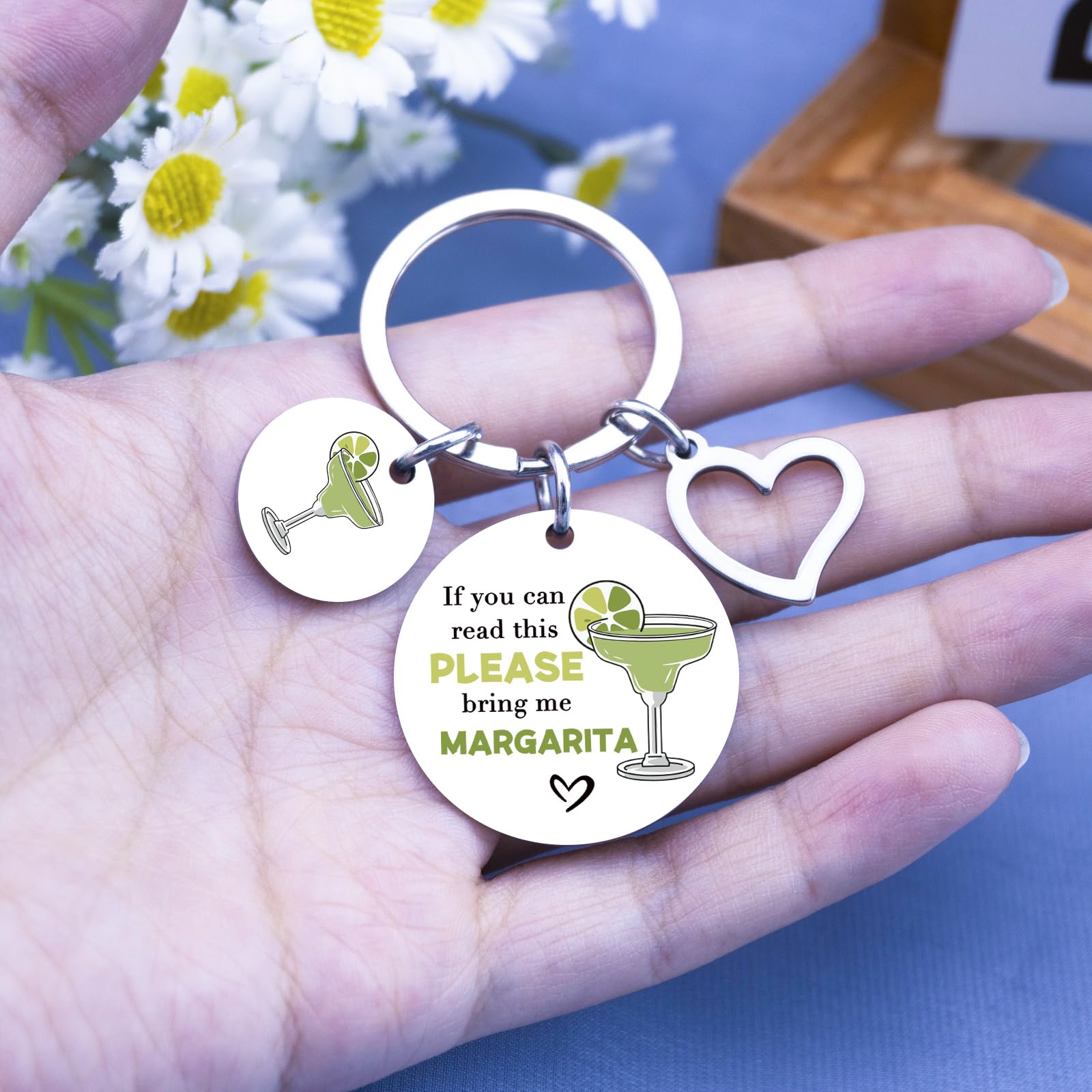 Margarita Gifts for Women Drinking Accessories Unique Alcohol Lovers Gifts Funny Best Friend Bestie Birthday Christmas Gift Ideas for Women If You Can Read This Please Bring Me Margartia Cute Keychain