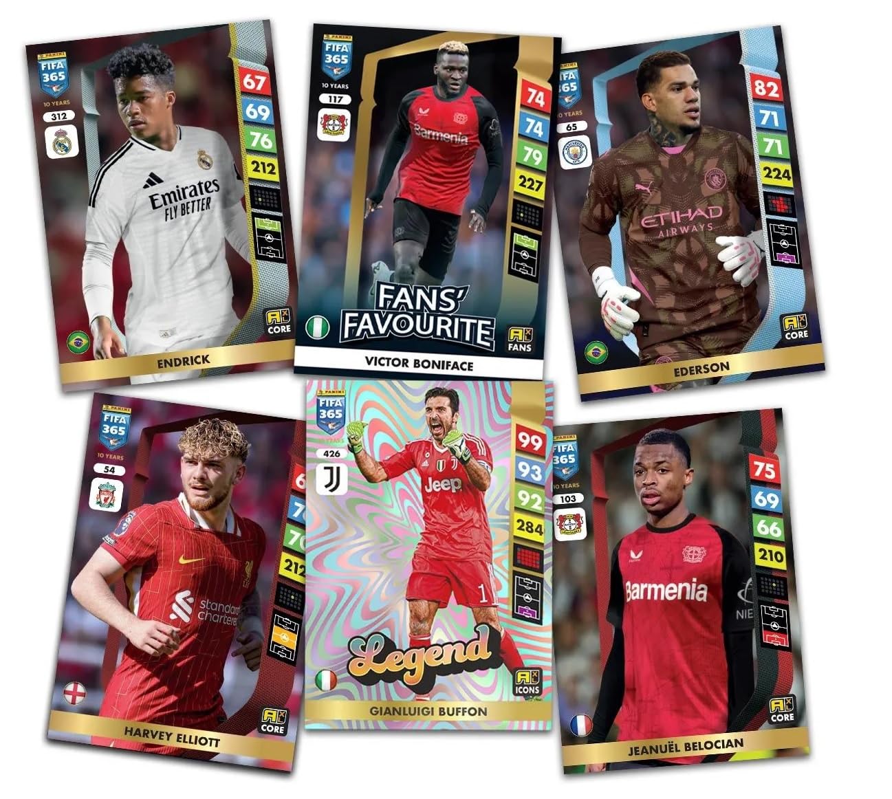 Adrenalyn FIFA 365 2024-2025-Megapack Adrenalyn Fifa 365 2024-2025, złoty, różne (Panini 004911spae)
