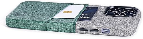 Miniatura 8 de Dockem Funda tipo cartera para iPhone 13 Pro Max con placa de metal integrada para montaje magnético y 2 bolsillos para tarjetas de crédito Luxe M2,