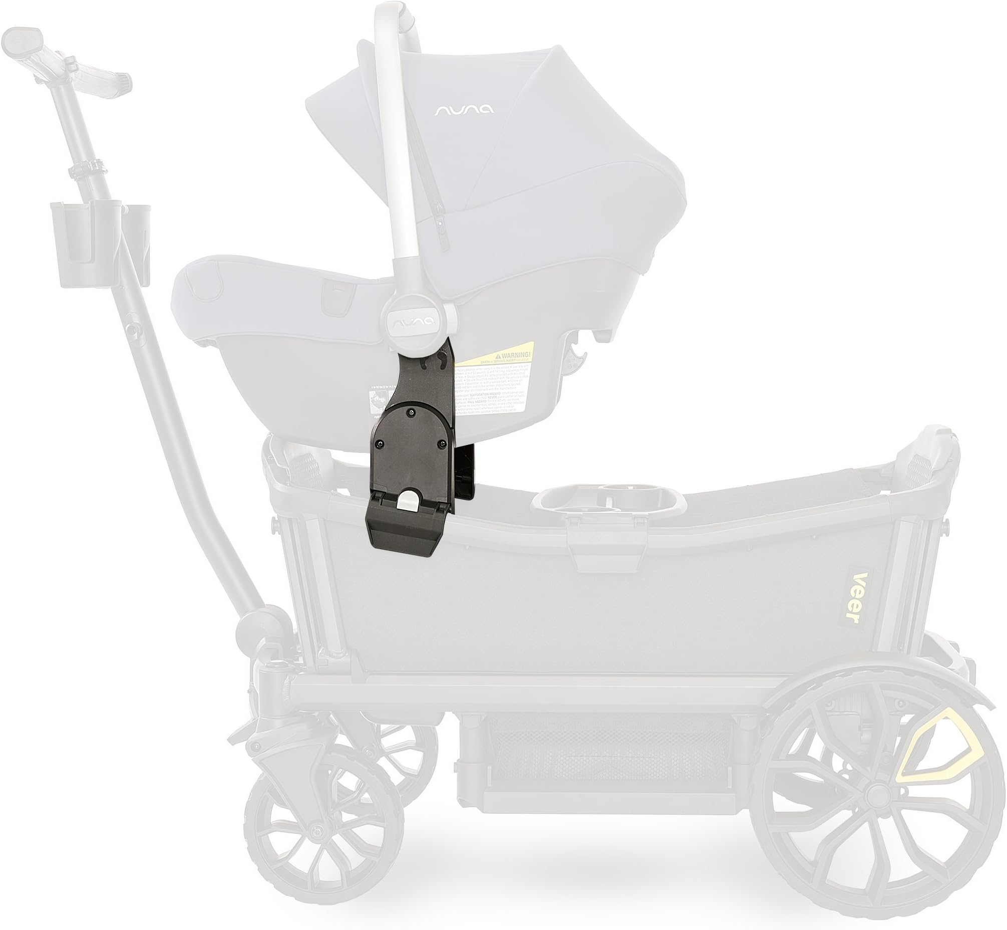 Infant Car Seat Adapter for Veer Cruiser (Nuna, Cybex, Maxi-COSI) | Fits Veer Cruiser 2 Seater
