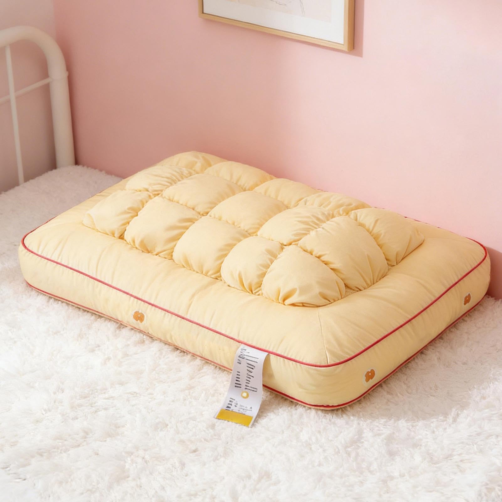 Genérico Oreiller en duvet | Appui-tête ergonomique avec rembourrage en plumes – Oreillers de lit avec support cervical, pour sur le côté ou le dos à la maison ou dans la chambre