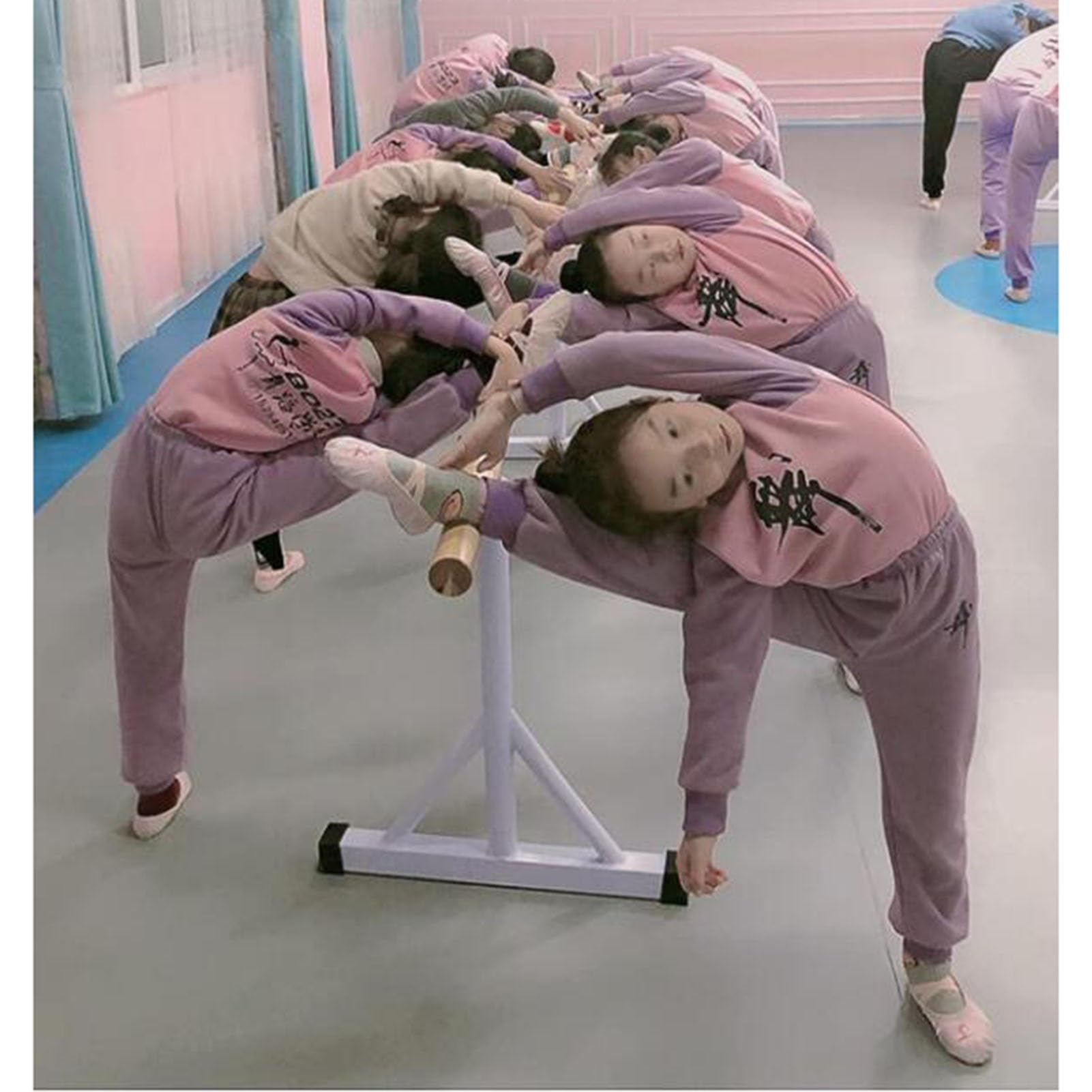 Sbarra da ballo portatile regolabile in altezza 80-120 cm – Attrezzatura mobile da studio di danza per palestra e fitness a casa, perfetta per allenamenti di danza classica e riscaldamento