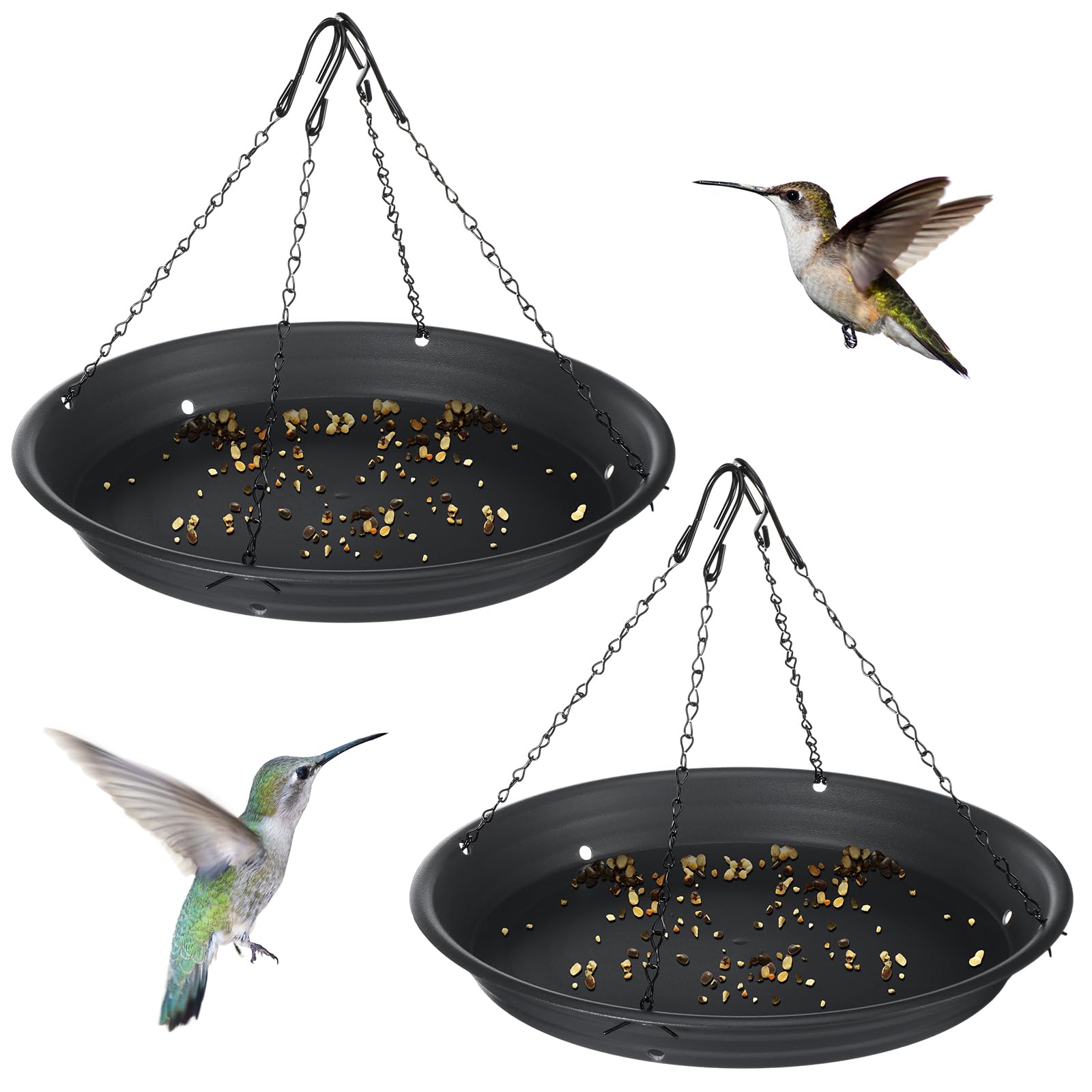 Briwooody 2 Sets 12.8'' Bird Seed Catcher Tray